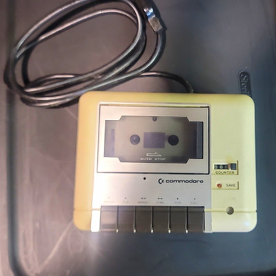 Commodore C2N Datasette Cassette Tape Drive w/ Cable Beige For Commodore