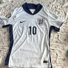 Nike England National Team Soccer Jersey White Bellingham #10 Football Shirt