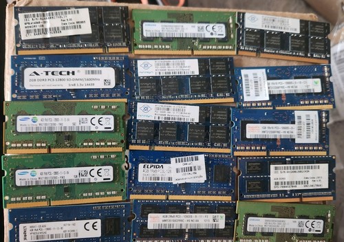 Bulk RAM Lot - 15 Sticks Mixed DDR/DDR2/DDR3/DDR4 - Desktop & Laptop ...