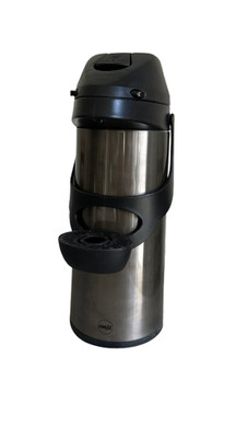 Emsa Pronto Pump Action Vakuum Airpot Thermo Kaffeeflasche Anthrazit 1,9L