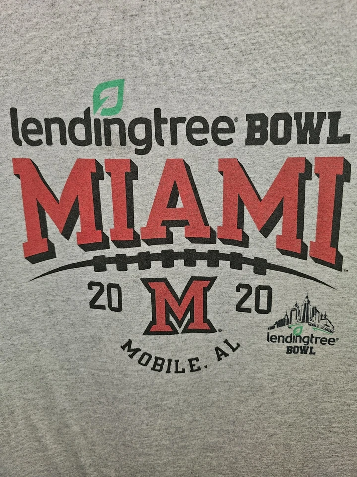 Miami University Ohio Champion Medium Mens Gray Graphic Logo Tshirt NCAA - Image 2 of 4