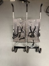 Cuggl Double Stroller Push Chair Twins Super Light And Compact