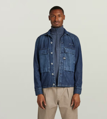 G-STAR RAW Pocketony Service Overshirt OCEAN REEF Demin Jacket / Shirt - LARGE