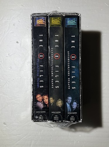 The X-Files VHS Boxed Set Digitally Mastered 1996 3-Tape Set