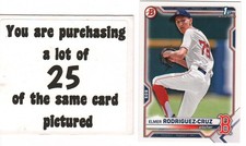 x25 Elmer Rodriguez 2021 (1st) Bowman Draft #37 Rookie Card RC lot/set Yankees!!