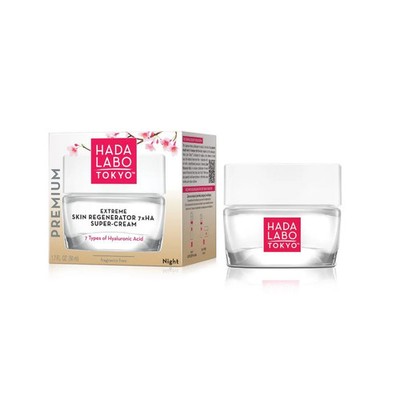 Hada Labo Tokyo - Premium Extreme Skin Regenerator Super Cream, Nachtcreme