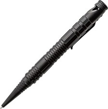 Schrade Survival Tactical Pen SCPEN4BK Stainless Black Aluminum Folding Knife