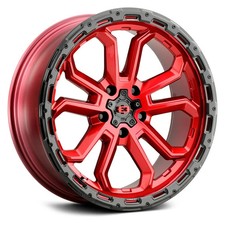 Vision 405 Korupt 5 Wheels 17x8 30 5x114.3 76.1 Red Rims Set Of 4