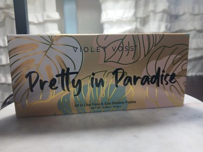 NIB VIOLET VOSS Pretty in Paradise All in One Face & Eye Shadow Palette 0.49 oz