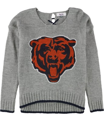 Touch Womens Chicago Bears Pullover Sweater, Grey, Medium