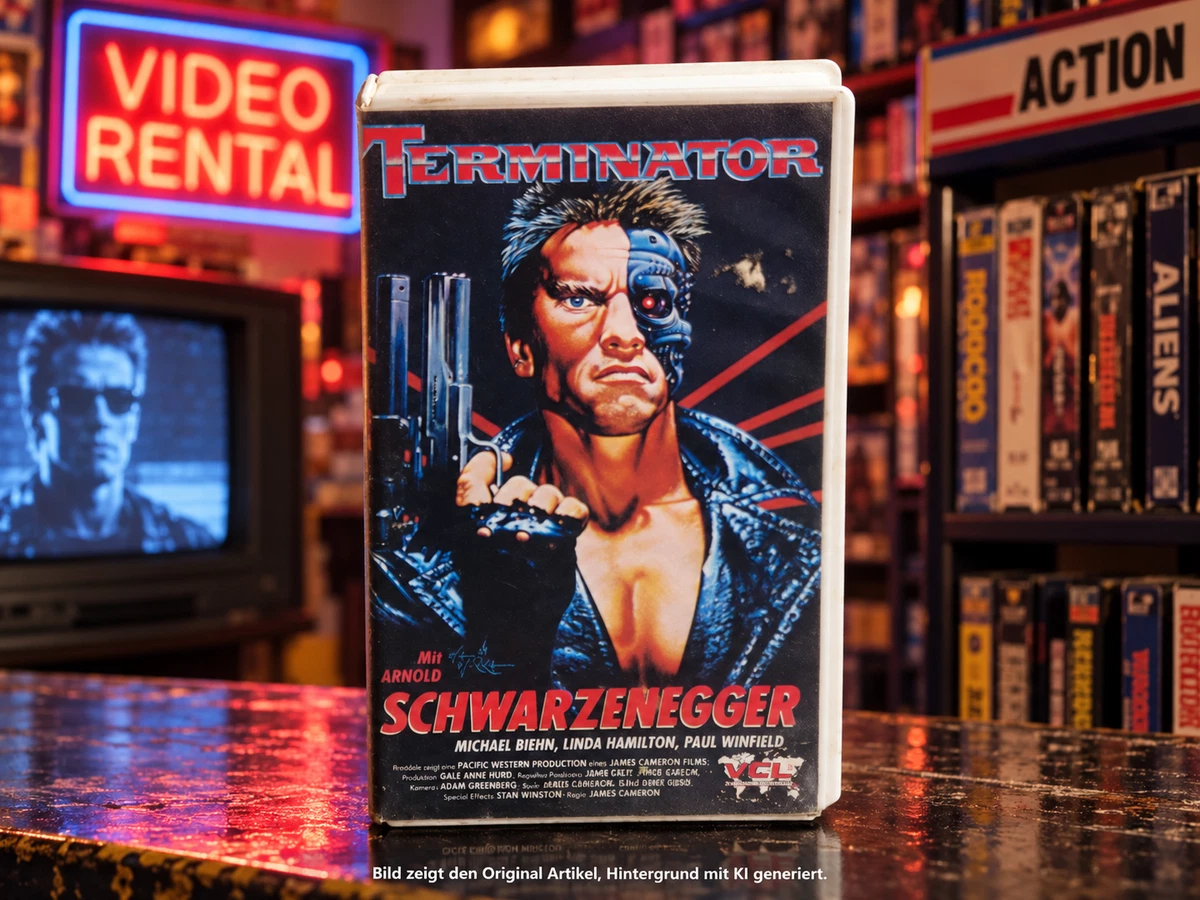 Terminator VHS 1984 Arnold Schwarzenegger VCL Video Nr. 5020 Original Vintage