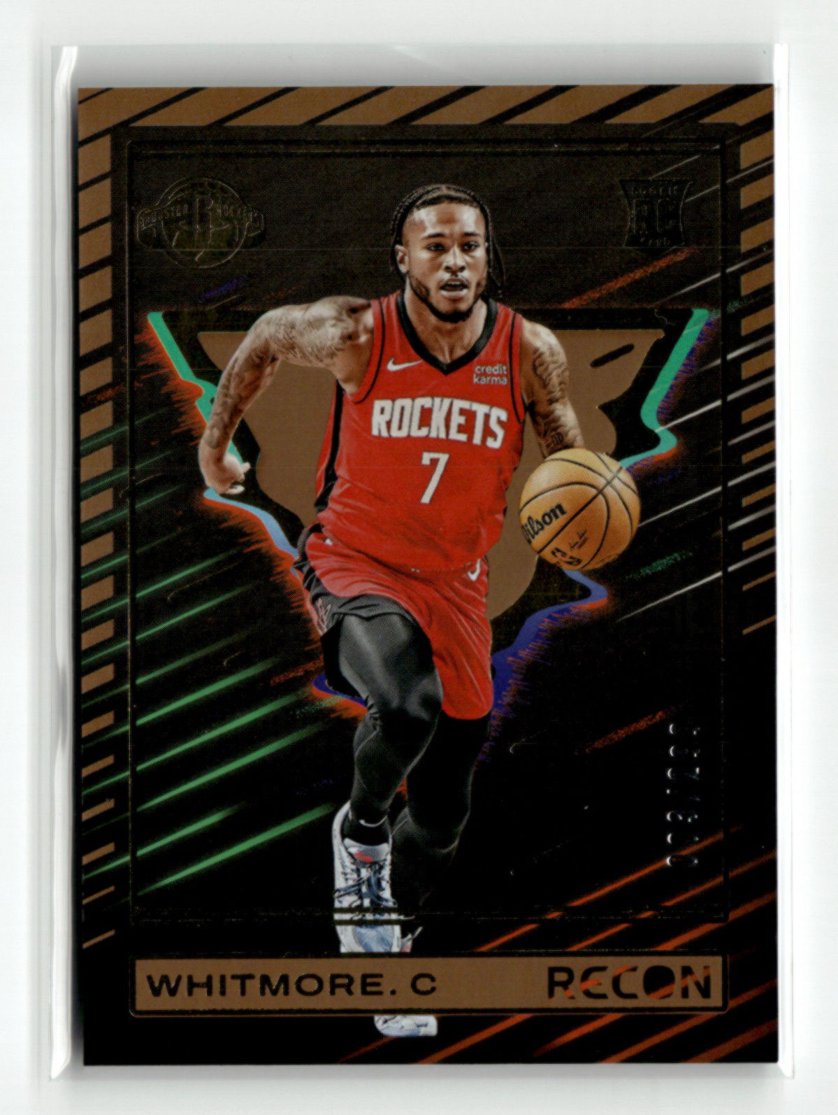 Cam Whitmore RC 2023-24 Panini Recon Basketball #240 Bronze Holo 003/299