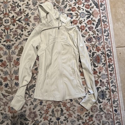lululemon Define Nulu Jacket Beige Full Zip Pockets Women s 4