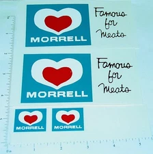 Dunwell Morrell Meats Semi Truck Sticker Set Pair DW-003