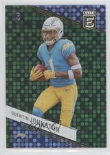 2023 Panini Donruss Elite Rookies Green Disco Quentin Johnston #176 18re