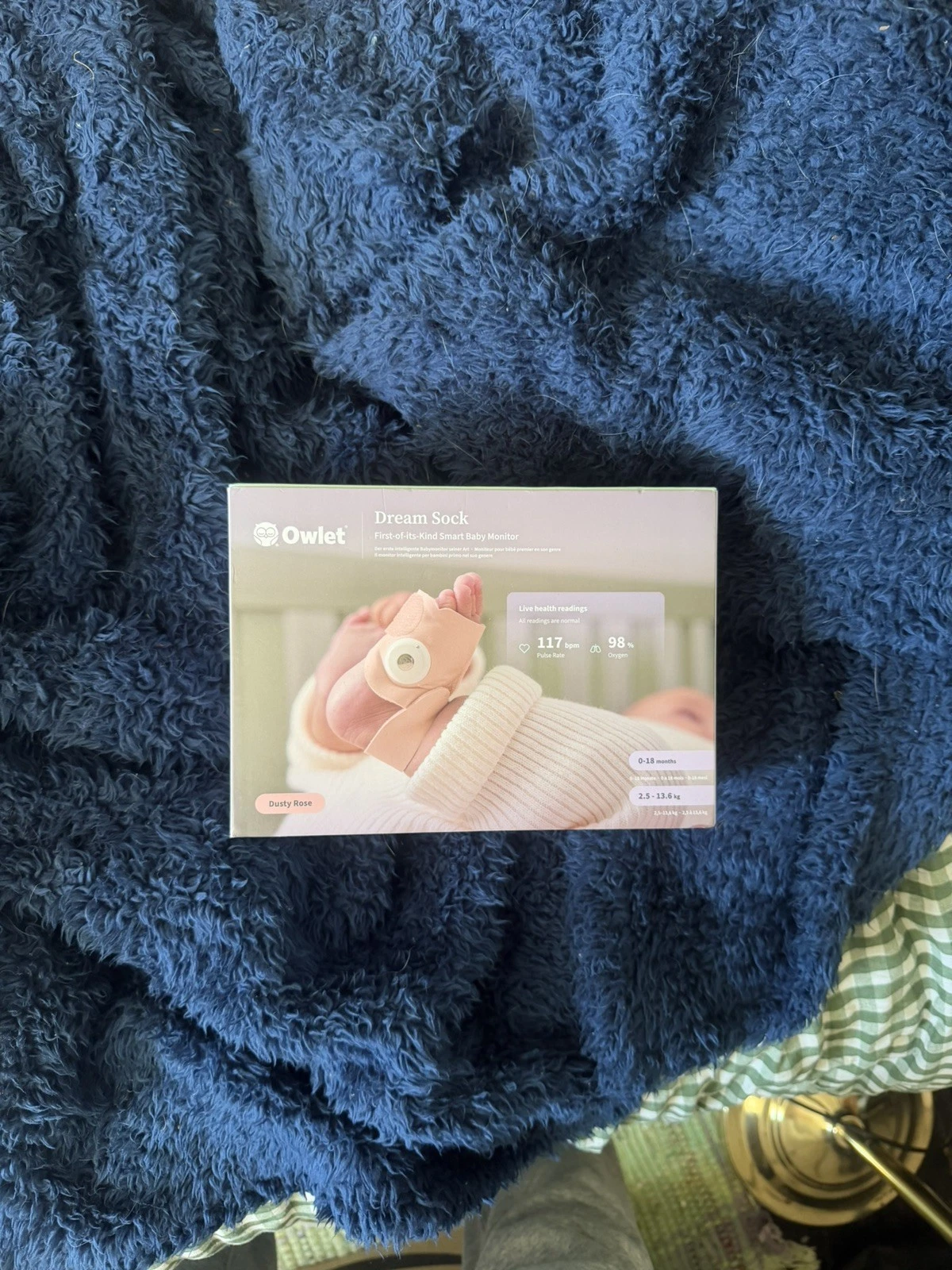 Owlet Dream Sock - Smart Baby Monitor - Track Live Pulse (Heart) Rate, Oxygen