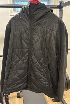 The North Face Mens Skagit Jacket Black Gray Hooded Size 2XL XXL