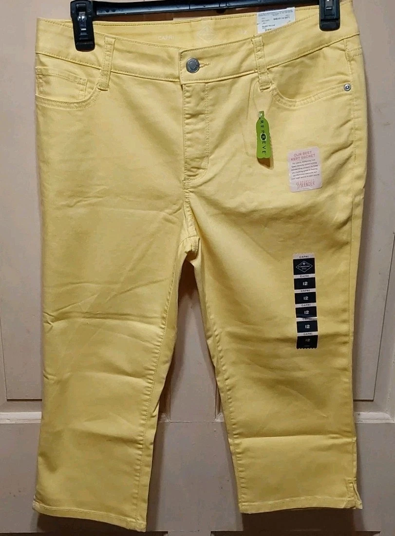 St Johns Bay Capri Pants Repreve Mid Rise Size 12 Yellow New
Opens in a new window or tab