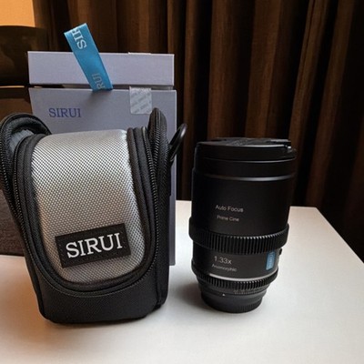 SIRUI 40mm T1.8 1.33X Anamorphic Auto Focus Prime Cine Lens for L Mount