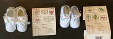 2 Pairs Baby’s First Shoe Counted Cross Stitch Designs Crafter’s Pride