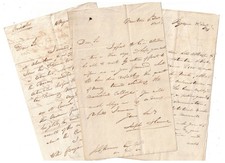 Joseph Hume (1777-1855), político radical, tres cartas