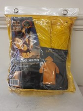 Large Yellow Mens 2-Piece Full Length PVC Raincoat R105L, CLC Work Gear, NWT.   