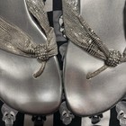 Y2K Vintage Yellow Box Silver Metallic Ablaze Sandals — photo 4