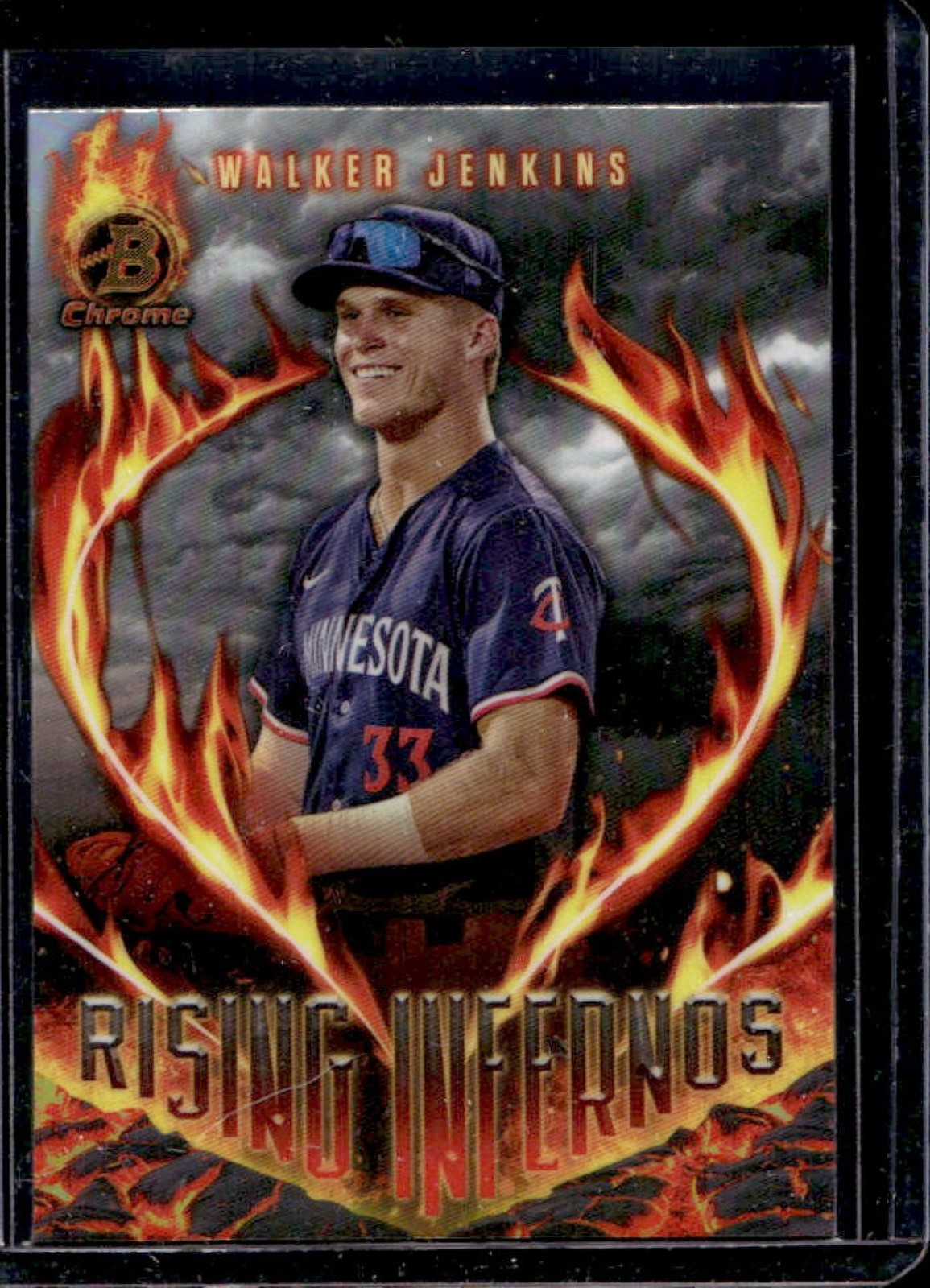 2024 Bowman Walker Jenkins Rising Infernos Chrome #RI-14 Twins