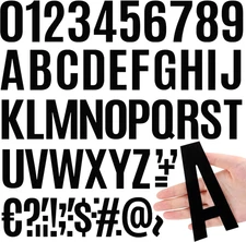 420 PCS 42 Sheets Letter Stickers Big Font Mailbox Numbers and Letters Self Adhe