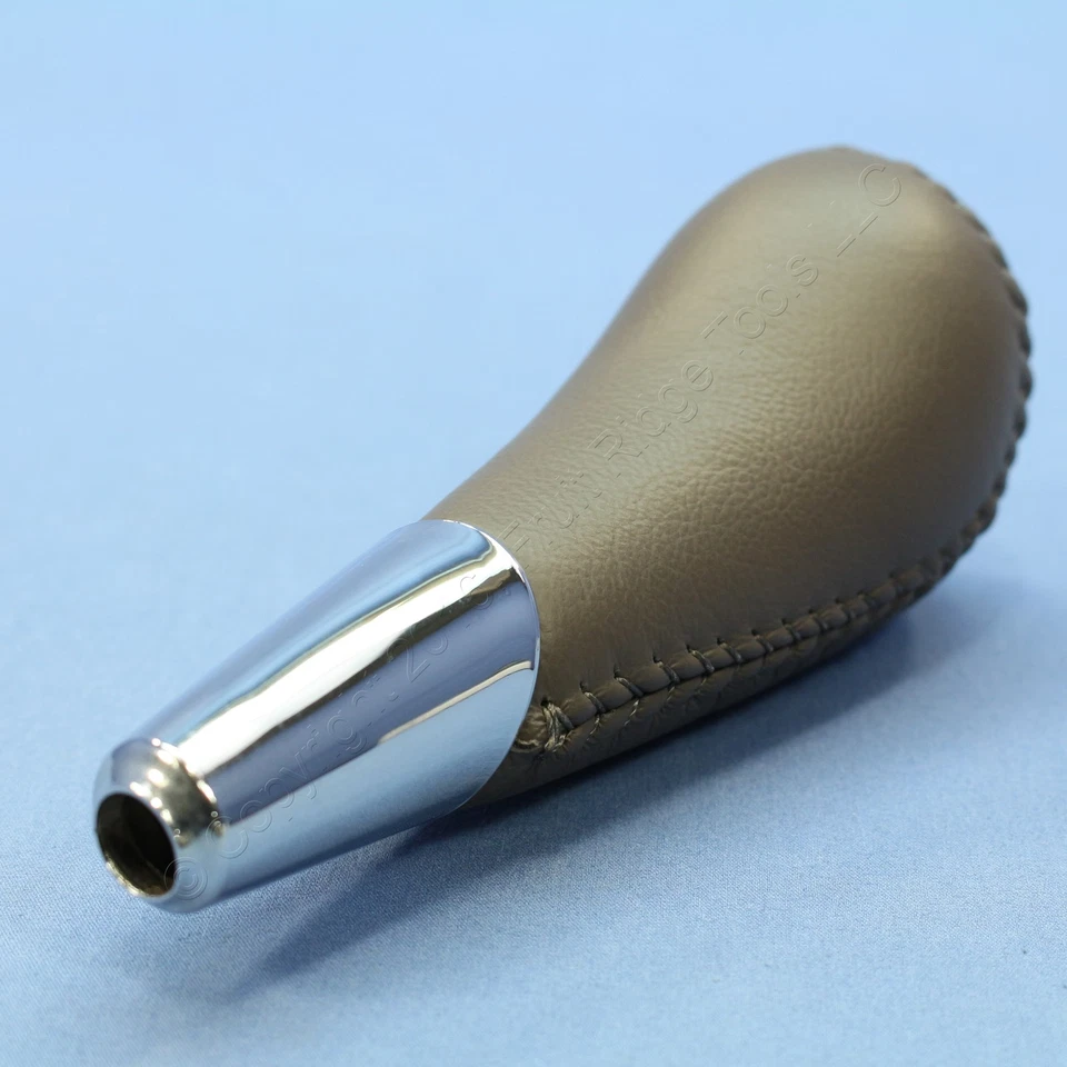 GM OEM Leather & Chrome Hot Rat Rod Shifter Knob Automatic - Image 3 of 4