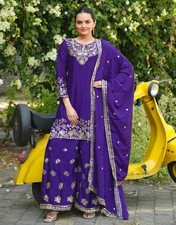 Salwar Kameez Pakistani Indian Wedding Party Wear Dress Bollywood Palazzo Suit