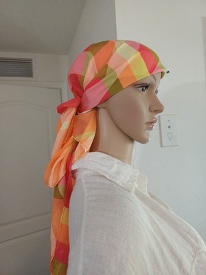 Codello Art Deco Silk Women s Scarf Pink Orange 34'' X 34''