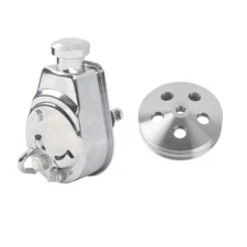 Keyway Style Power Steering Pump & 2 Groove Power Steering Pulley Kit for Chevy