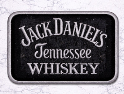JACK DANIELS WHISKEY EMBROIDERED IRON/SEW ON PATCH 3''X2.5'' FREE SHIPPING