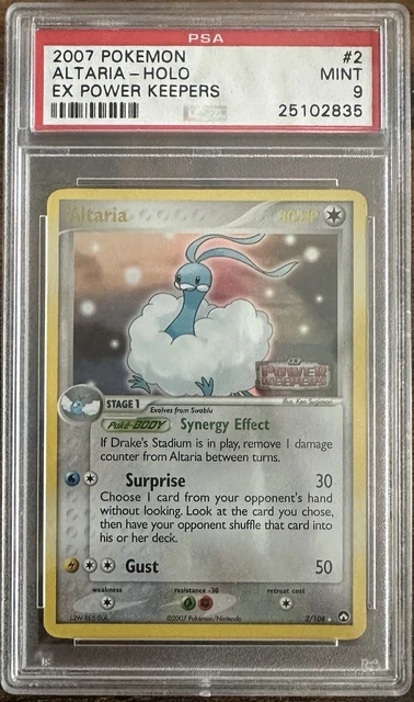 Pokemon TCG 2007 EX Power Keepers Altaria Reverse-Holo 2/108 PSA 9 English