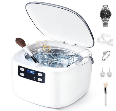 Ultrasonic Cleaner for Jewelry Makeup Brushes ect 5 Cleaning Modes & Timer 750ml