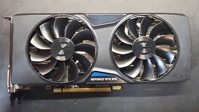 EVGA NVIDIA GeForce GTX 970 PCIe x16 Graphics Card w/ Fan Heatsink, HDMI DP DVI