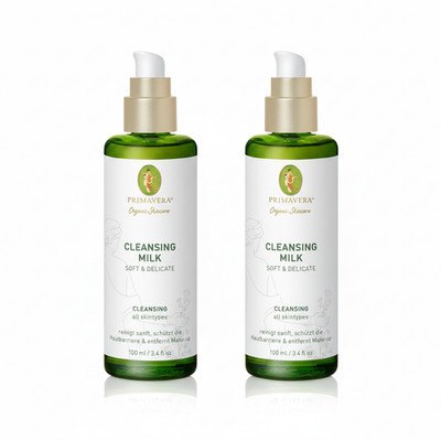 Primavera Cleansing Milk Soft & Delicate 2 x 100 ml Gesichtsreinigung sanft