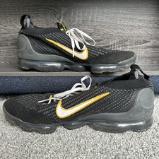 Nike Air VaporMax 2021 Flyknit Black University Gold for  display picture 2