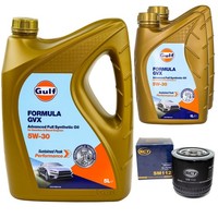 MotoröL Set Gulf Formula GVX 5W-30 7 Liter + ÖLfilter FüR Jeep Commander