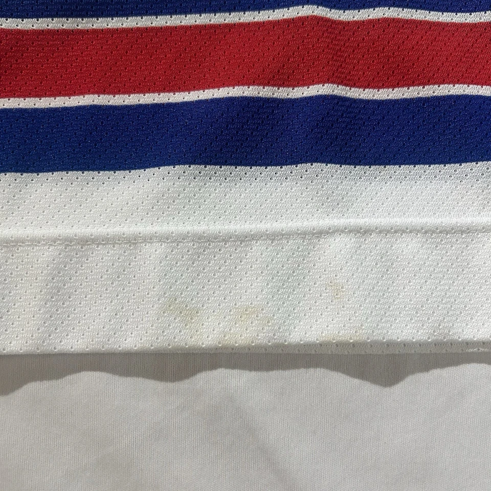 Camiseta deportiva de hockey vintage CCM New York Rangers para hombre grande blanca Y2K NHL Jagr #68 Foto 4 de 4