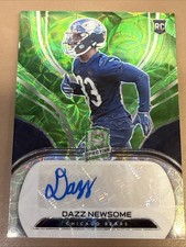 Dazz Newsome Auto 2021 Spectra Rookie Autograph #250 Neon Green Prizm /35
