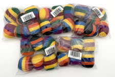 30-Piece Hacky sacks Foot bag Crocheted Striped Assorted Colors