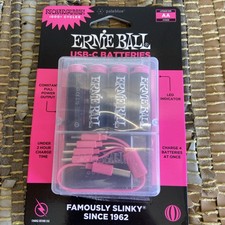 Ernie Ball USB-C Rechargeable Battery AA 4-Pack 