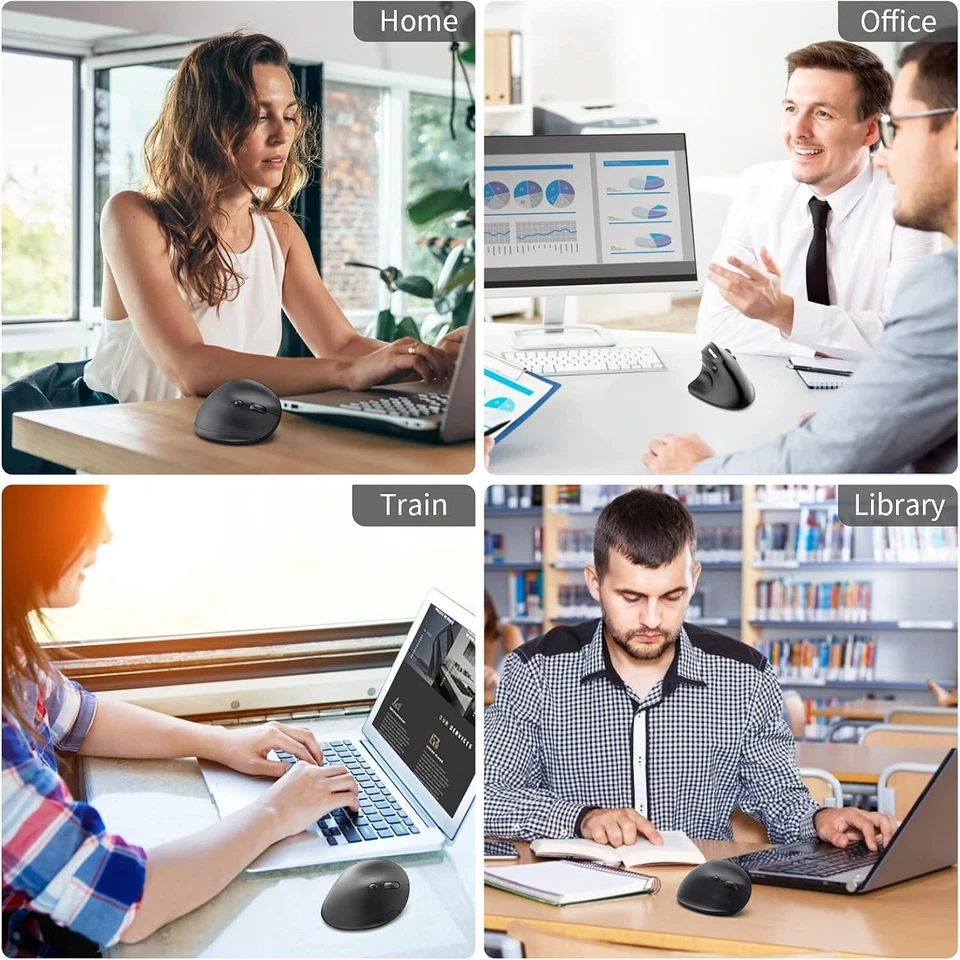 TeckNet Vertical Wireless Mouse Ergonomic Optical Rechargeable High Quality 2.4G - Image 4 of 4