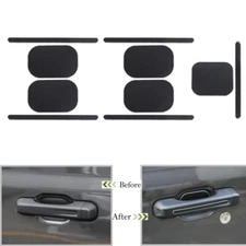 Black External Door Handle Decor Sticker Cover Trim For Jeep Wrangler JL 2018+
