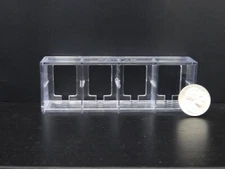 1 Funko Bitty POP! 4 Slot Stackabe Display Case New Version, With Tabs at Bottom