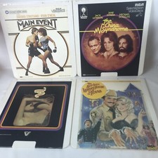 Lot Of 4 CED Movie Discs RCA SelectaVision Video Discs