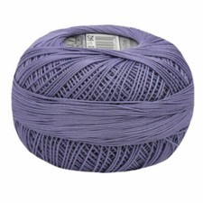 Lizbeth Egyptian Cotton Crochet Thread Size 80 Color 642 Medium Lilac