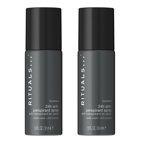 Rituals Homme Deo Spray Neu Herren 24H Schutz Anti-Perspirant Spray 2x50 ml 🖤🩶 - Bild 2 von 2